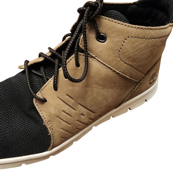 Timberland Men's Black and Tan Sneakers Size 12 - Picture 7 of 10